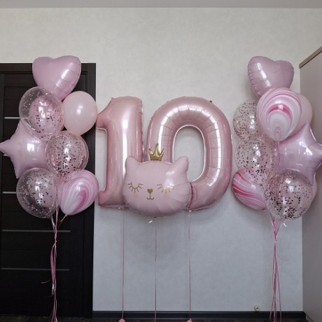 Комплект из шаров на 10 лет